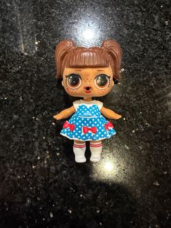L.O.L. Surprise! Doll Kansas Q.T. with Blue & White Polka Dot Dress LOL Eye Spy Figure