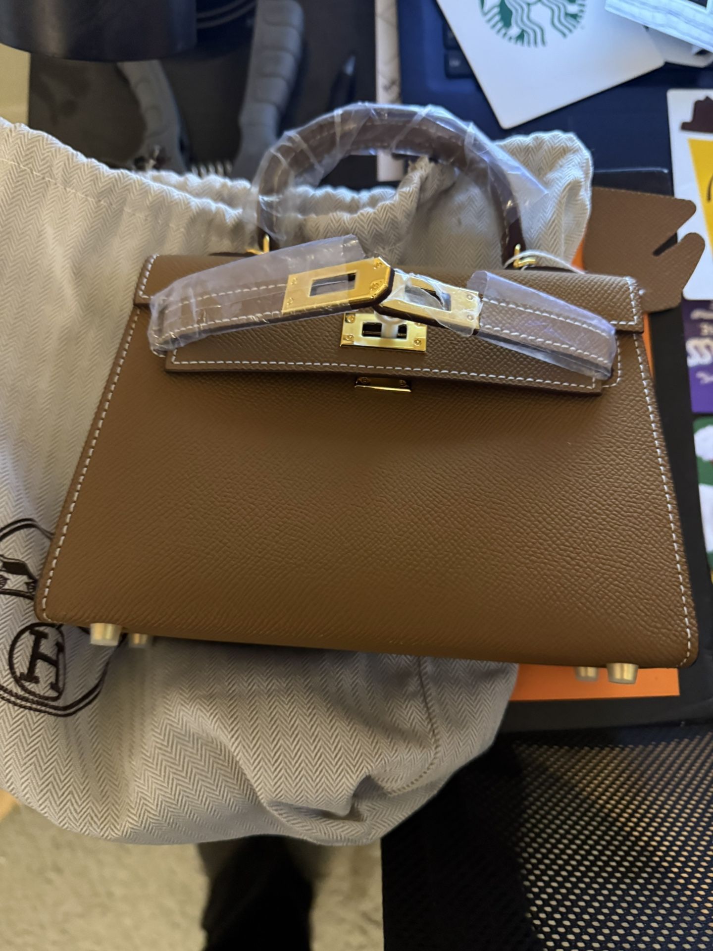 Brown Birken Bag And Box