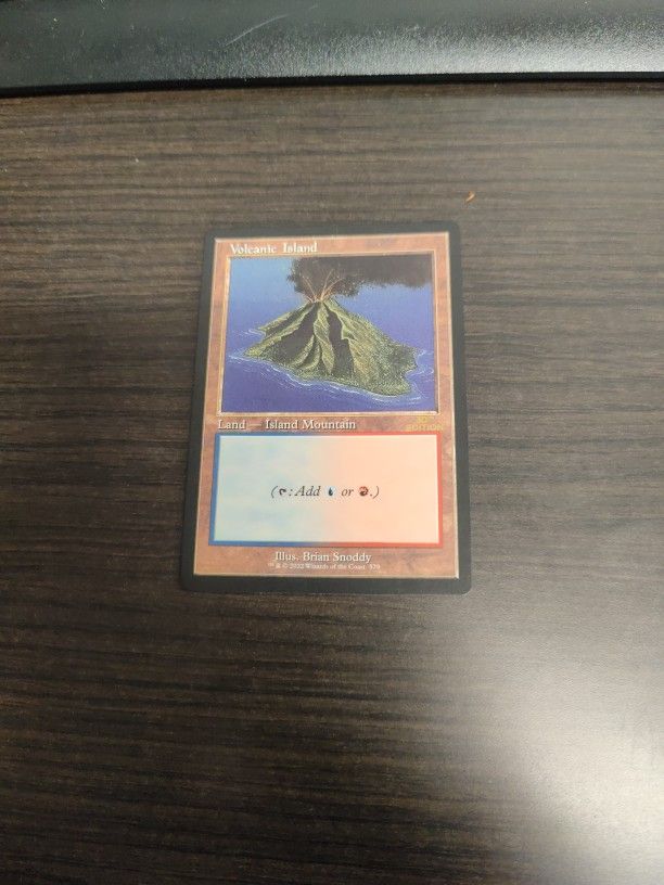Volcanic Island Retro Frame 30th