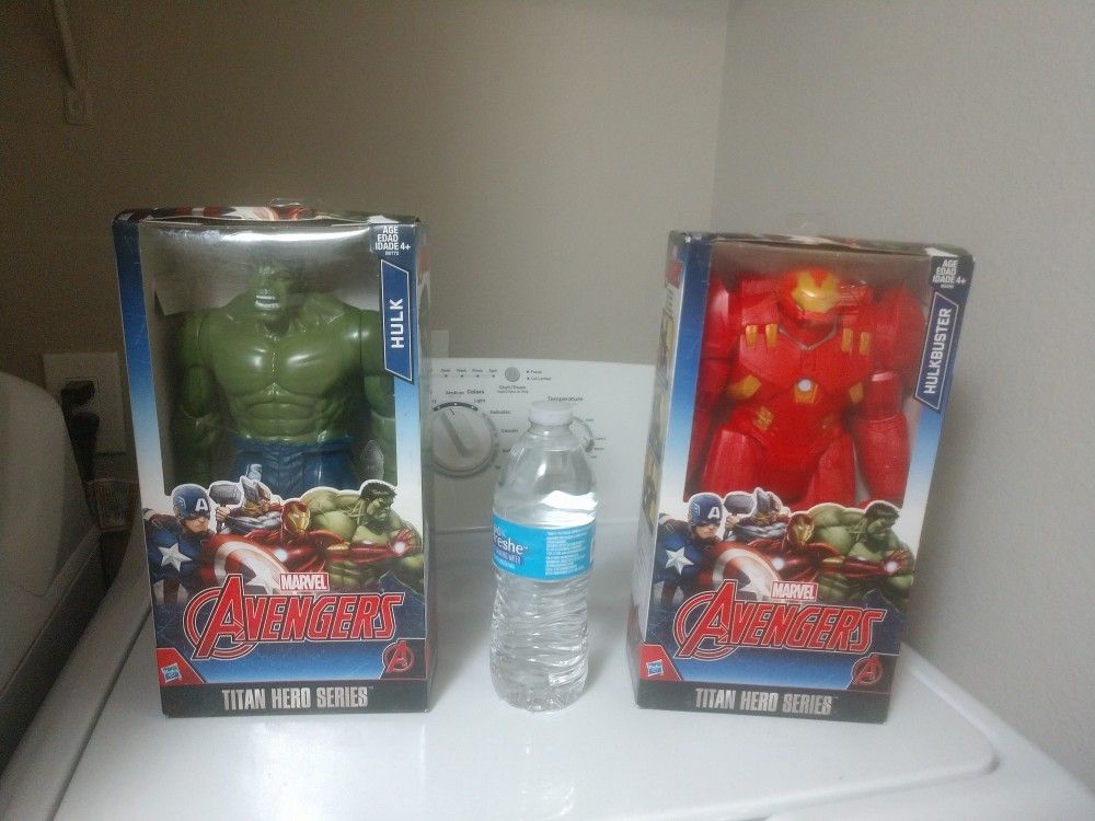 MARVEL AVENGERS HULKBUSTER And HULK TITAN HERO SERIES ACTION FIGURE 12"