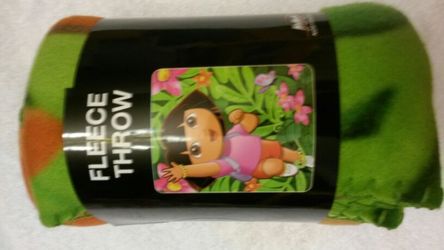 New Dora the Explorer fleece blanket