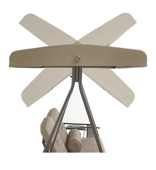 Tilt canopy patio loveseat porch swing