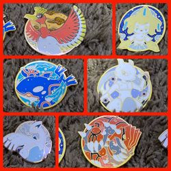 Pokemon Legendary Enamel Pin Set