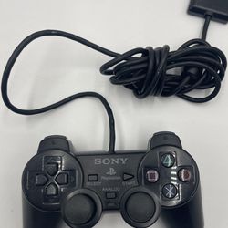 Sony PS2 BLACK Wired Controller OEM DualShock PlayStation 2 AUTHENTIC 