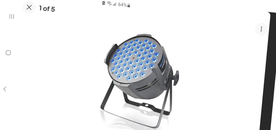 BRAND NEW..BETOPPER DJ Lights DMX Sound Activated, 54 x 3W LED Par Lights RGB Stage