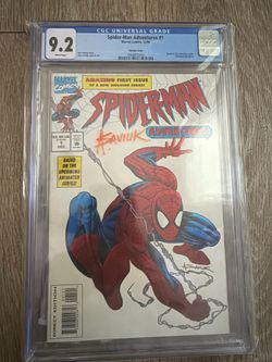 Spider-Man comic sign