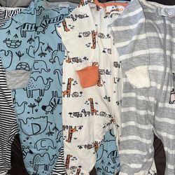 Gerber Baby Boys 4pack Sleep N Play Footie Newborn Size