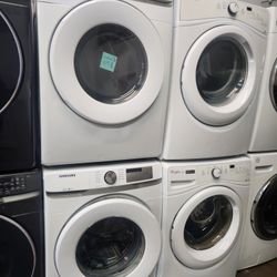 SAMSUNG SET STEAM WASHER AND ELECTRIC DRYER 