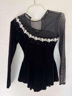 Black Figure Skating Dress 