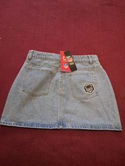 It's a medium size jeans skirt and it's also new.
