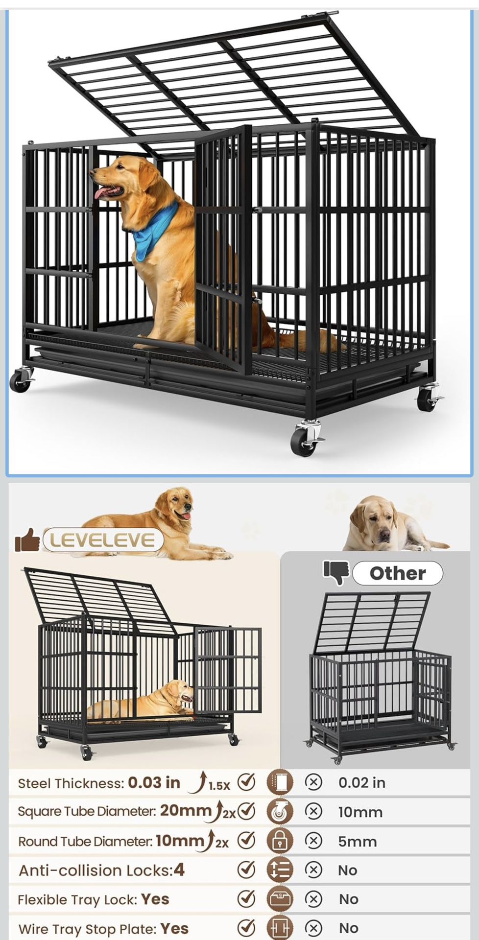 Dog Crate Kennel 