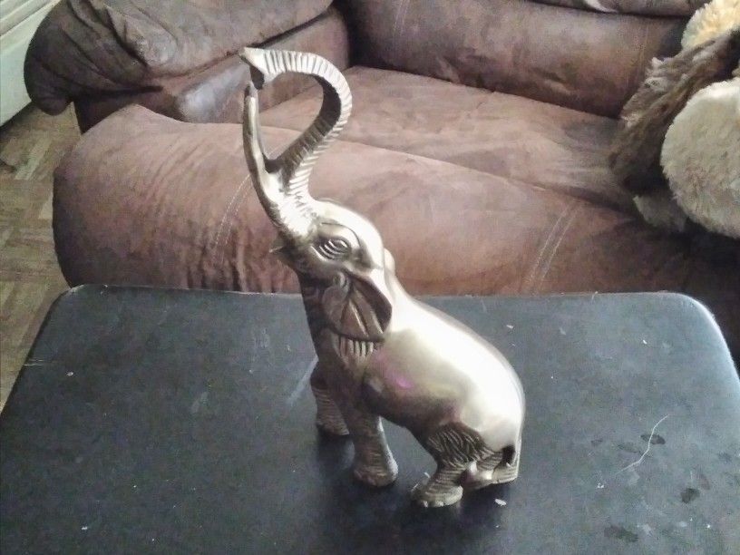 SOLID BRASS ELEPHANTS 