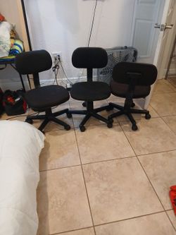 Chair with wheels  (3) $30