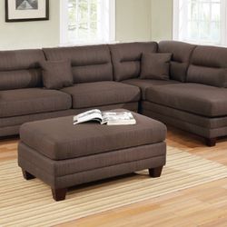 Black Coffee Sectional & Ottoman