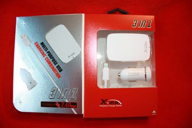 Home adapter, car adapter usb charging/lightning/data cable fast charge