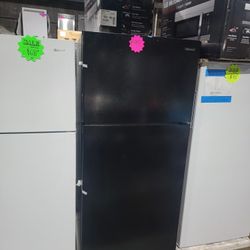 New Smad 30in Top Freezer Fridge Black With 1 Year Warranty 