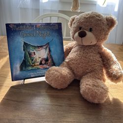 Bear And Matilda Maxwell Good Night Book With Aurora  Cuddly Teddy Bear