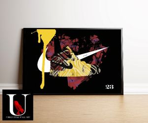 Big 24x36 Framed Art Print - Nike Jordan 1