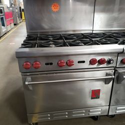 Used Wolf 36"L Range With 6 Burners And Standard Oven Natural Gas