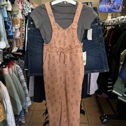 Girl’s 2-piece Romper Tshirt Set