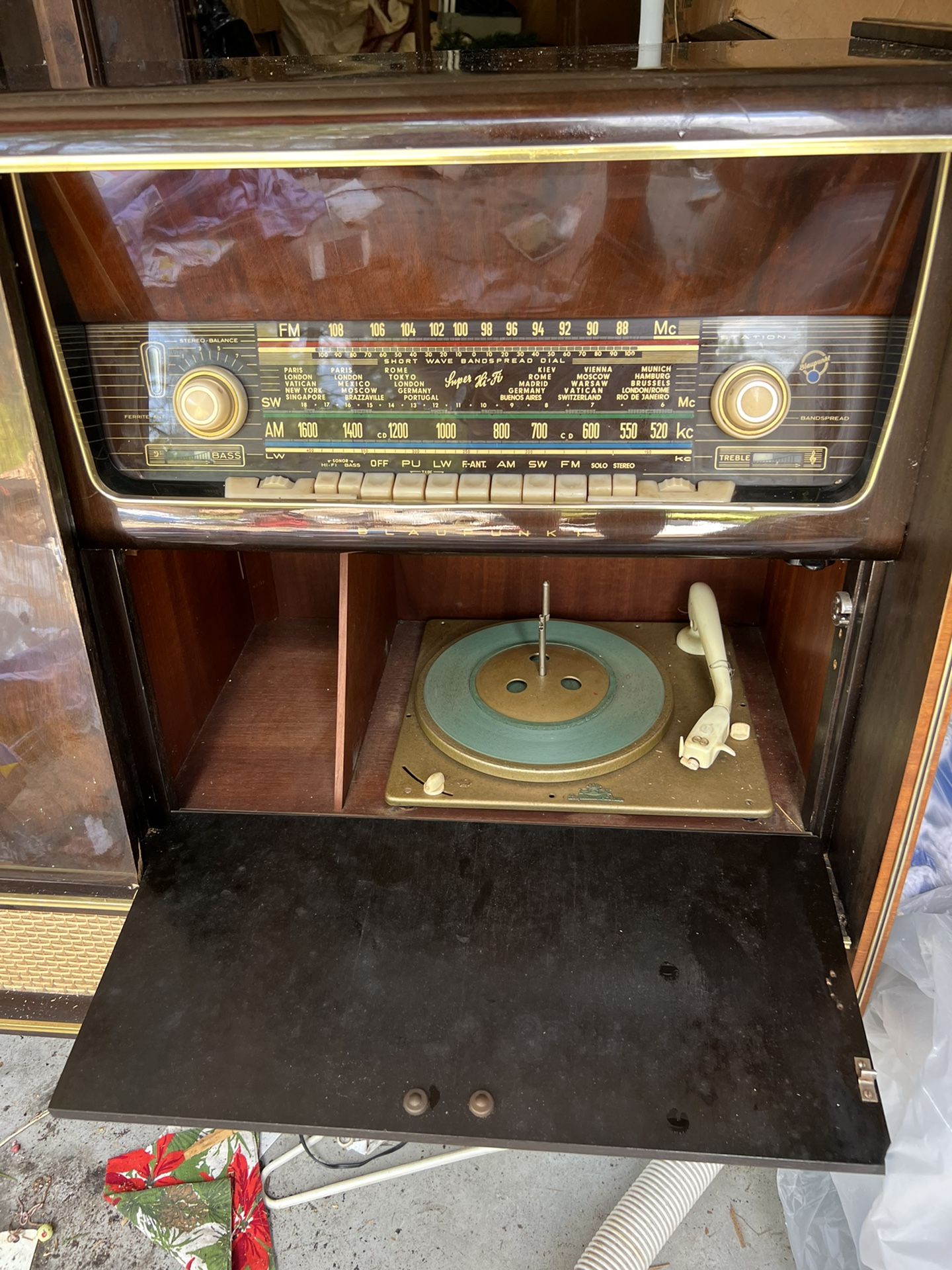 1959 Blaupunkt Stereo Mid Century With Record Player