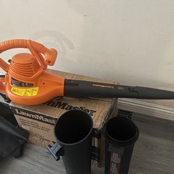 LawnMaster Electric Blower & Vacuum with Bag and Accessories
