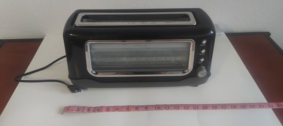 DASH Clear View Toaster — Black, Working