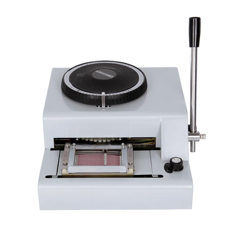 72 Letter Manual Embosser Machine PVC Gift Card Credit ID VIP Stamping Embossing