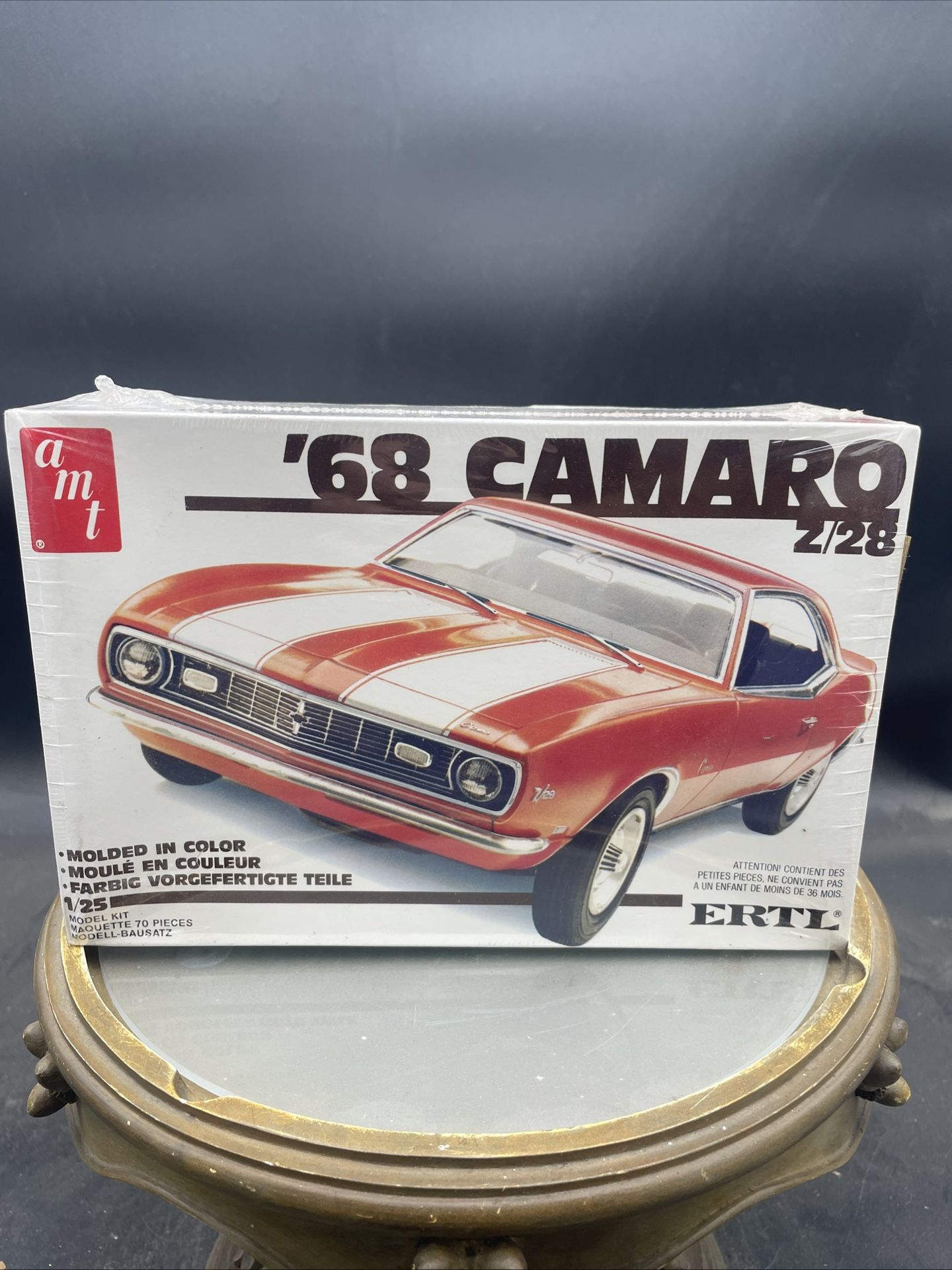 Vintage 1987 AMT ERTL 1968 Chevrolet Camaro Z-28 1/25 Model Kit 6559 Sealed