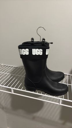 UGG Black Rubber Rain Boots size 7