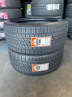 (2) 245/40/19 Continental