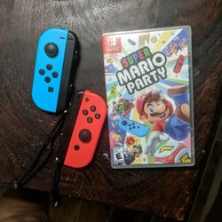 Switch Super Mario Party With Nunchucks 