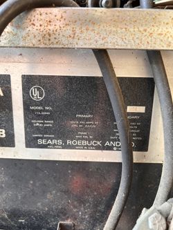 Arc Welder With High Frequency Box By SEARS
