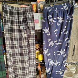 Mens Fleece Pj Bottoms.  Each. Size Lg