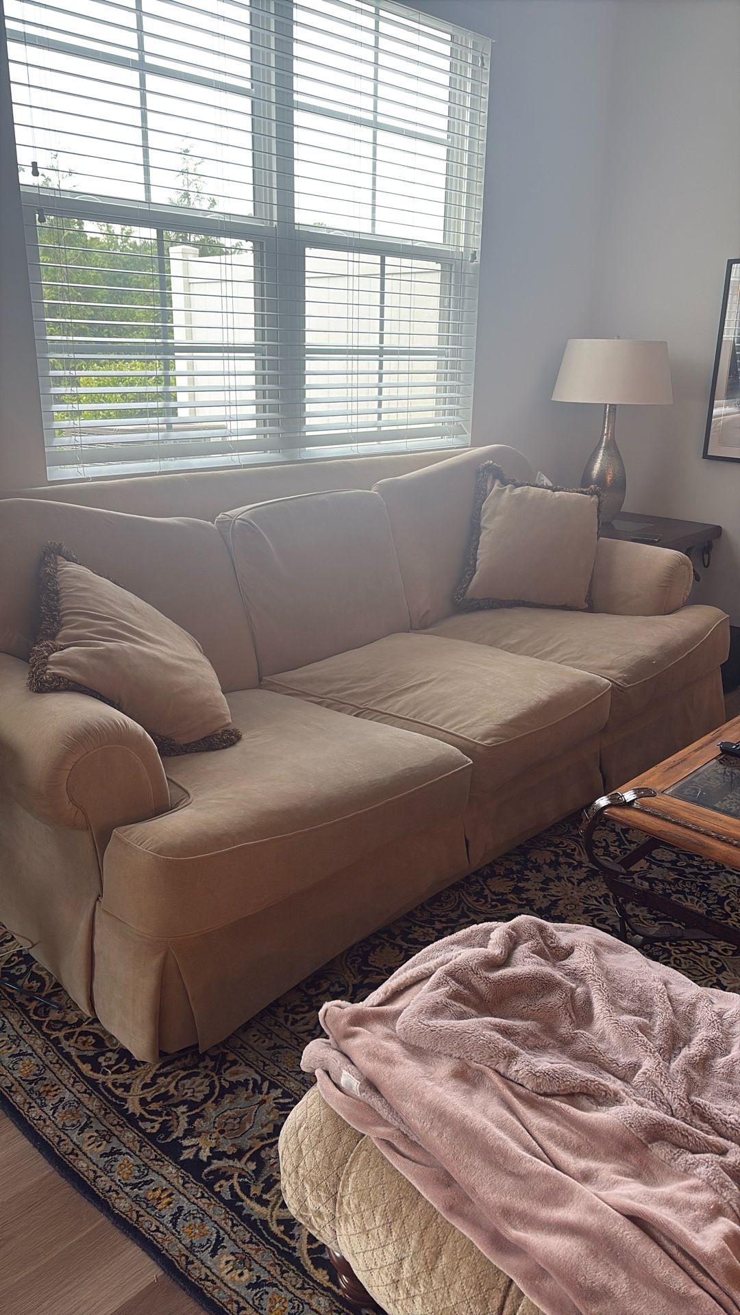 Vintage Henredon 3-Seater Sofa – Refilled Cushions, Excellent Condition