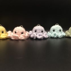 Crochet Octopus Keychain 