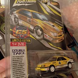 OBO* 1986 Ford Mustang Foxbody W Race Tampos M2 Machines 2xGEN & CS Customs Diecast Toy