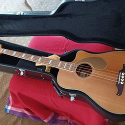 FENDER KINGMAN BASS Blonde with Original OEM Hard Case