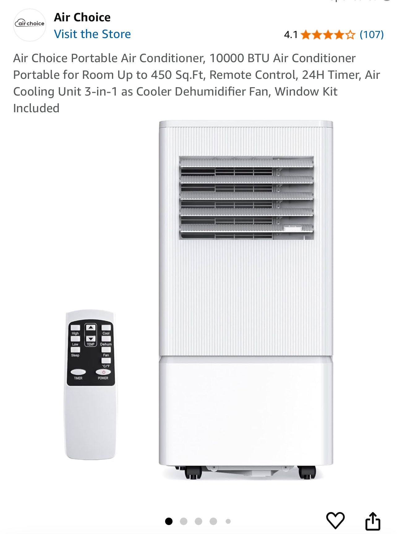Air Choice Portable AC Unit 10000 BTU