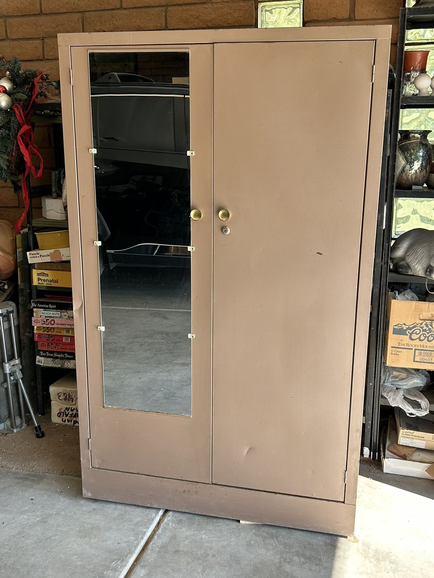Vintage Metal Wardrobe /Storage Cabinet