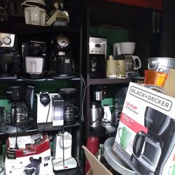 COFFEE MAKERS, POTS, KEURIGS, & TOASTERS (PRICES VARY)