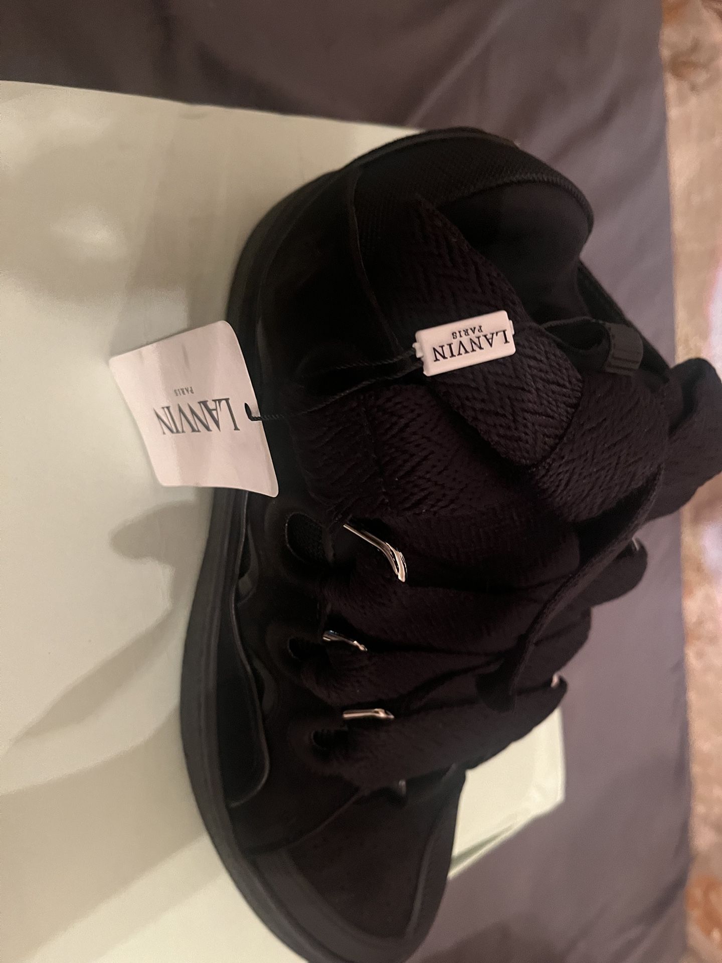 Brand New All Black Lanvin Curbs