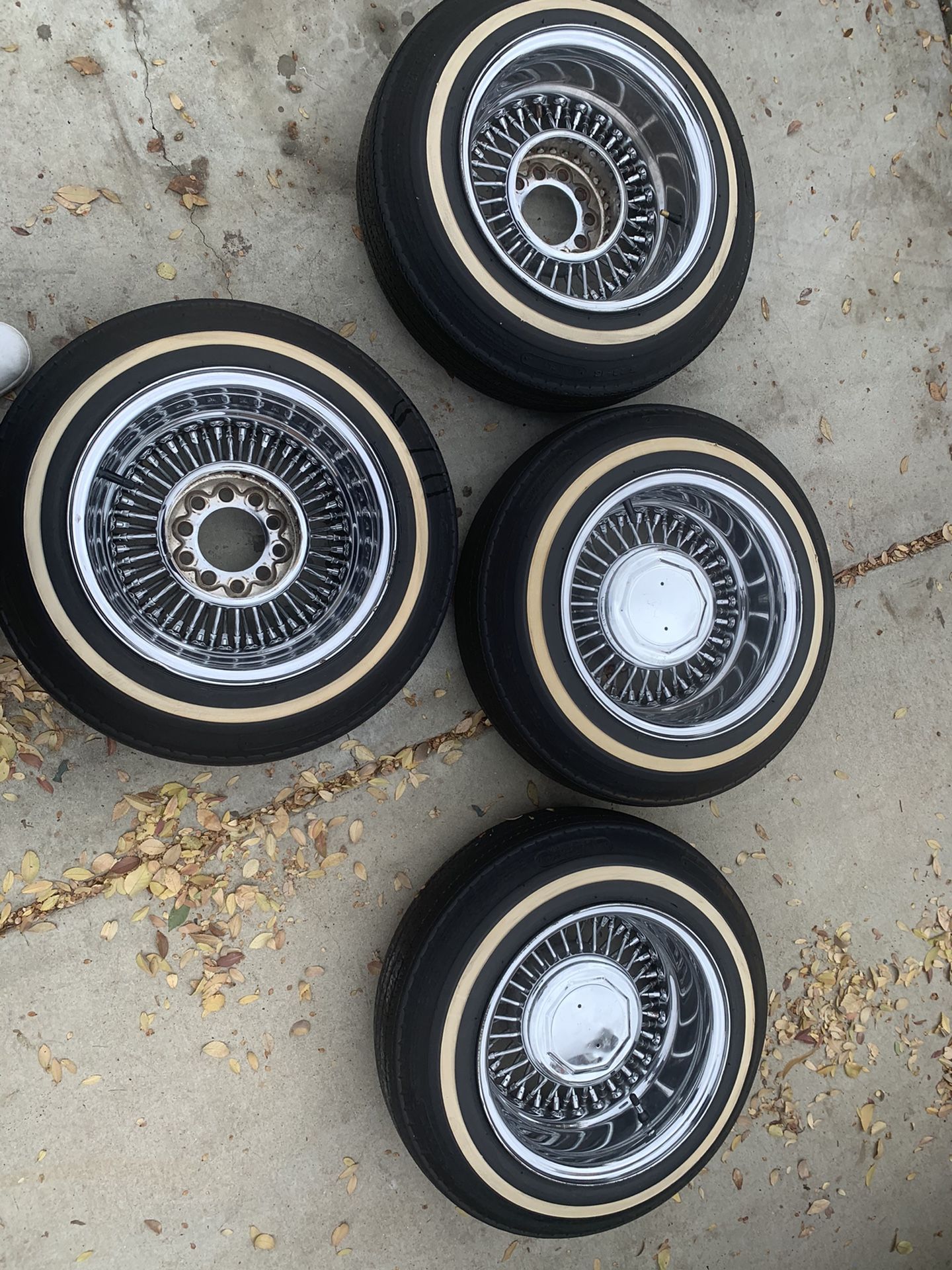 Wire Wheels 13x7 McLean’s with OG 520 Tires for Sale in Lake Elsinore