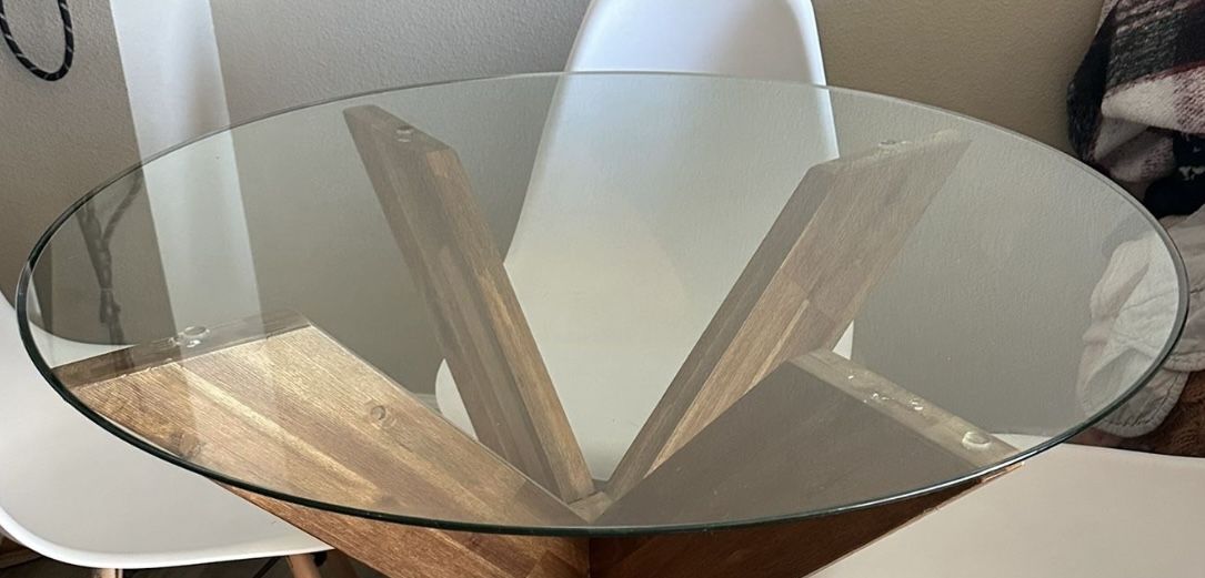 30 In Round Glass Table Top