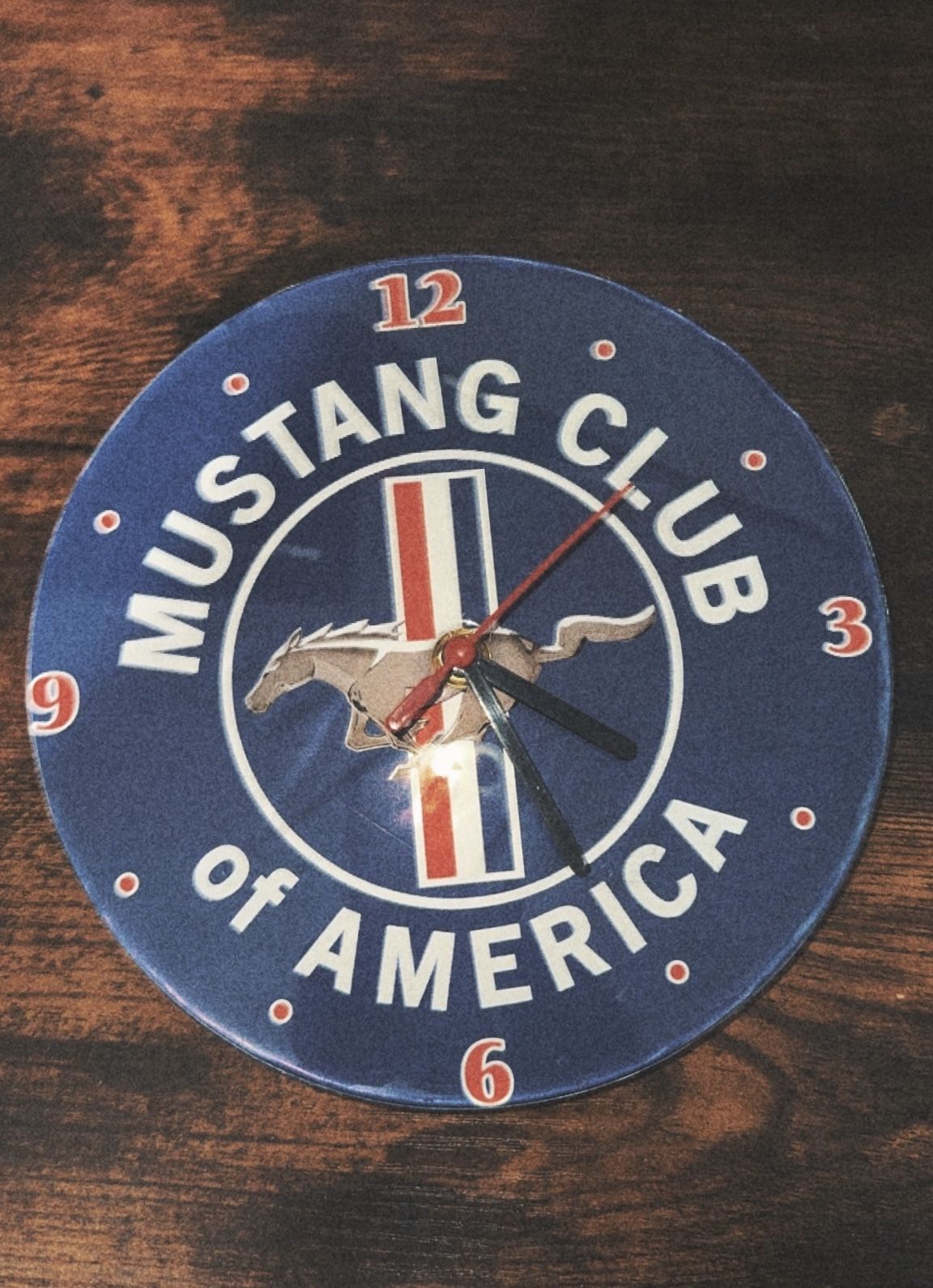 Retro Mustang Clock