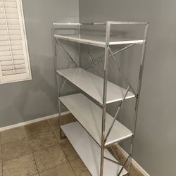 Shelves Glass , With Silver 