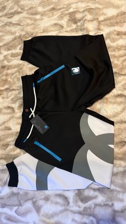 Cookies Brand Black Shorts with Blue Zipper Pockets