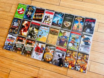 PlayStation Portable — PSP GAMES / UMD MOVIES ($12 each. All complete with manuals and cases.)