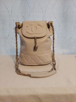 Vintage Chanel Flat Bottom Bucket (circa 90s)