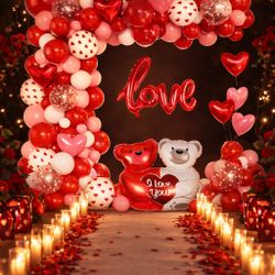 Valentines Balloon Garland Set